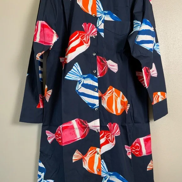 Anthropologie The Soren Long-Sleeve Shirt Dress by Maeve - Picture 10 of 16